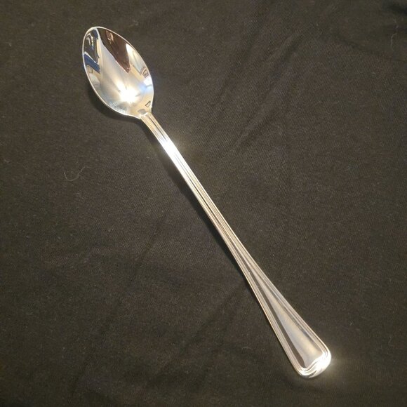 Gorham Monet 18/8 Stainless Steel 7.5" Ice Tea Spoons Set Of 4 - Picture 3 of 4